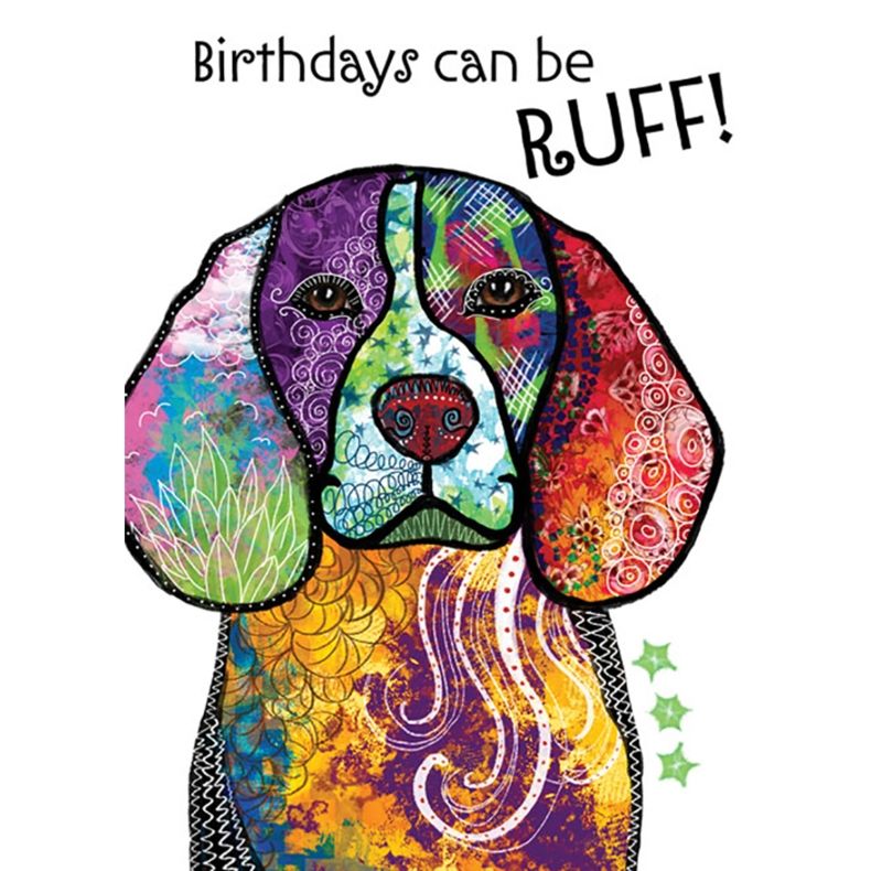 Ruff Birthdays Birthday Greeting Card & Envelope by Tree Free 