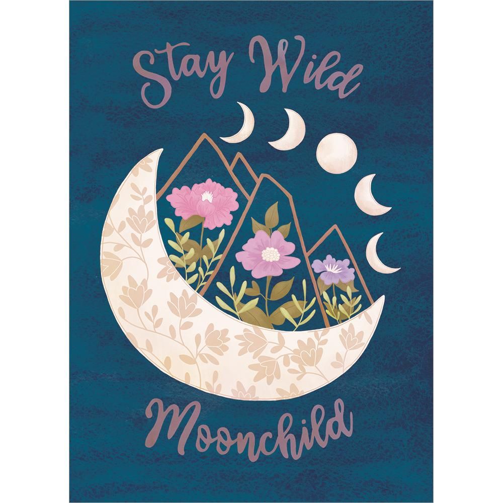 Stay Wild Moonchild Blank Card - Tree Free