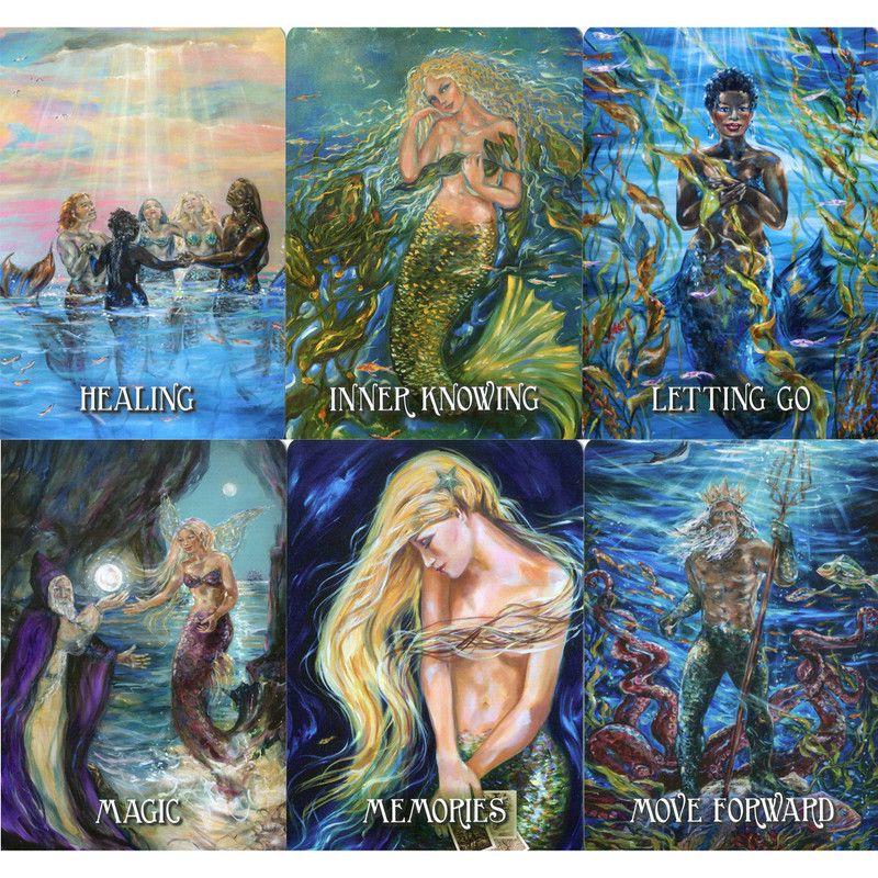 Messages from the Mermaids Oracle cards by Karen Kay and illustrated by Linda Olsen