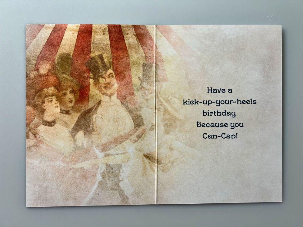 Can Can - Happy Birthday Tree Free Greeting Card