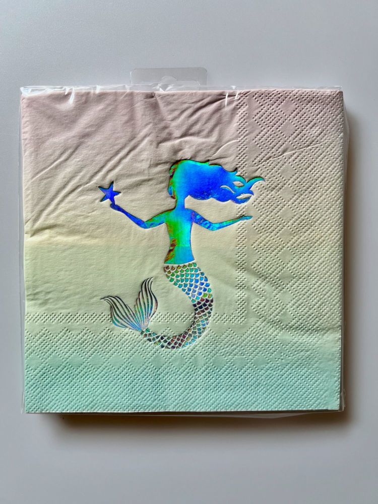 Be More Mermaid Holographic Napkins
