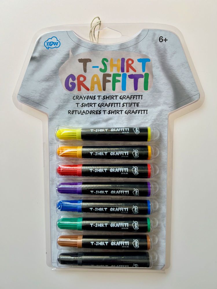 T-Shirt Graffiti Crayons x 8
