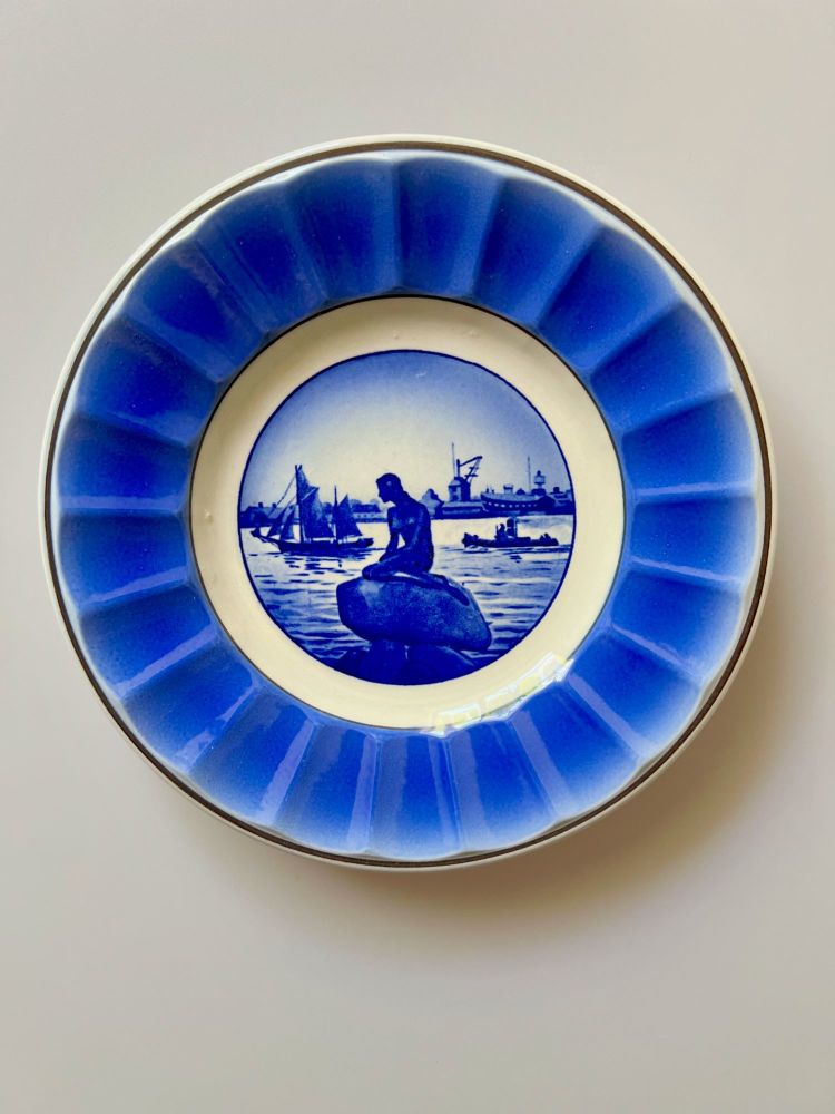 Collectible, Vintage, Copenhagen Little Mermaid Plate/Dish