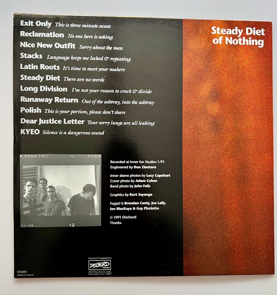 Fugazi - Steady Diet of Doing Nothing - Vinyl