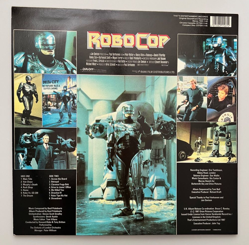 Robocop - Soundtrack - Basil Poledouris - Album - Vinyl