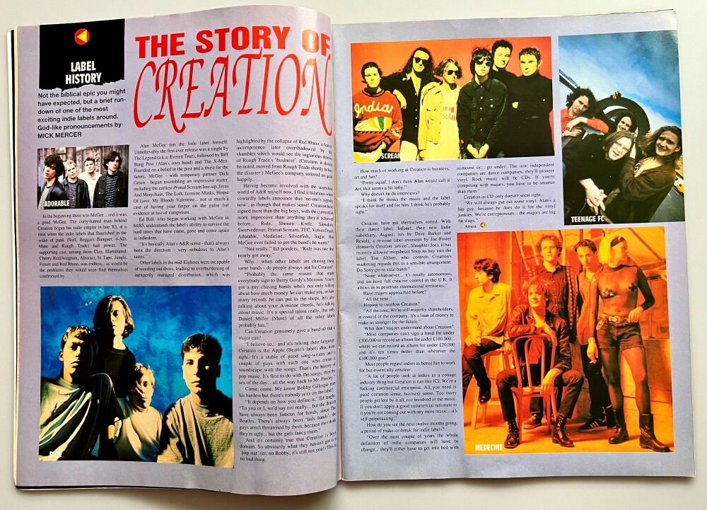 Issue 1/October 1992 - Indie Cator Magazine Including Creation Records Cassette Unplayed/Unused Catalogue Number: Cator 1