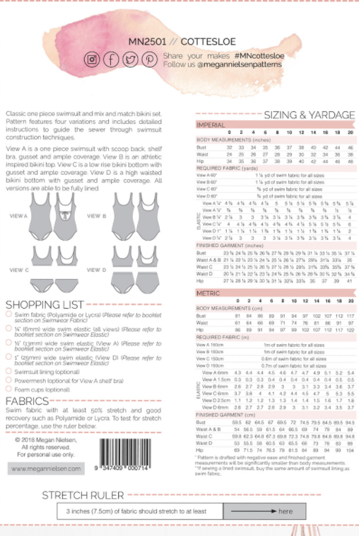 Cottesloe Swimsuit - Megan Nielsen
