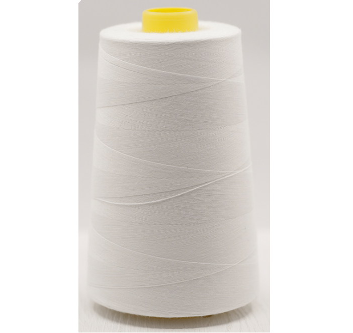 White Overlocker Thread/Cone - 5000 yards