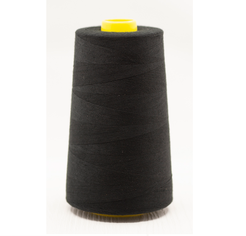 Black Overlocker Thread/Cone - 5000 yards