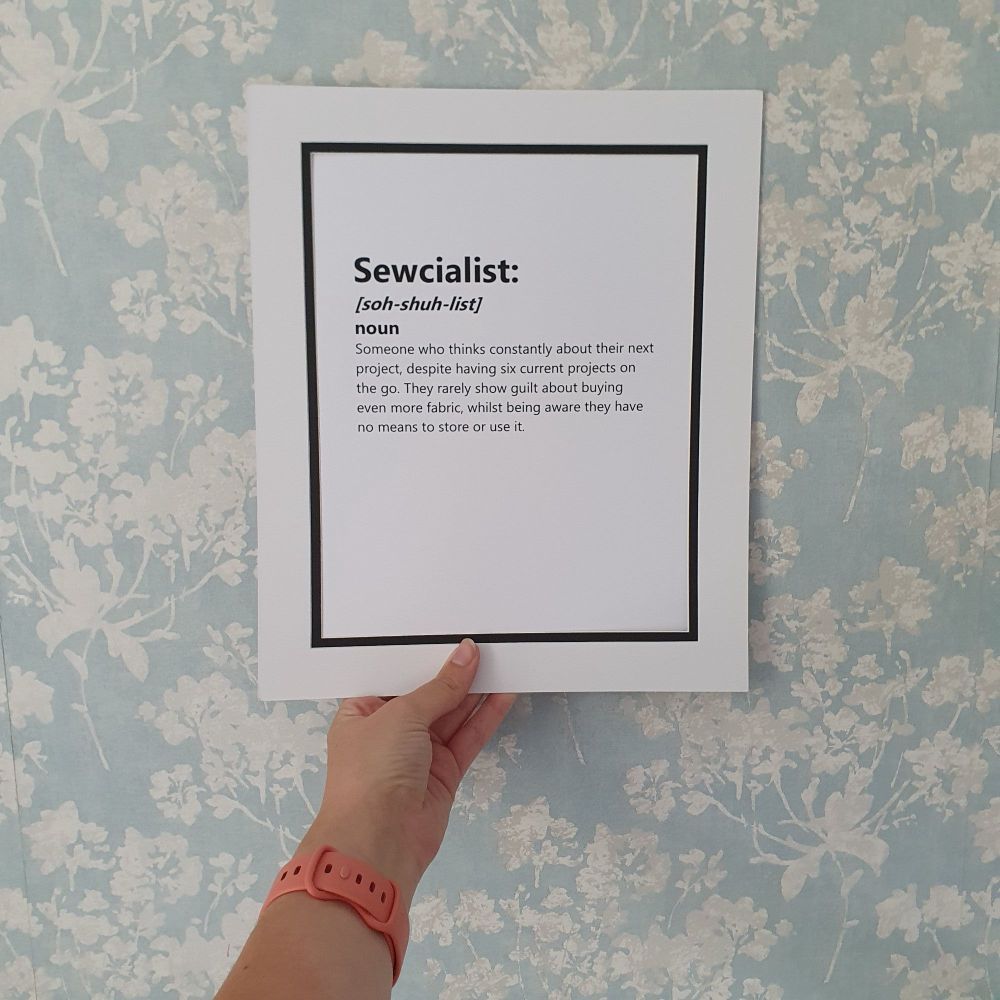Sewcialist - 12x10 Unframed Print