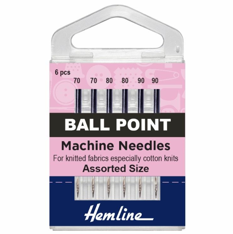 Ball Point Sewing Machine Needles - Size 70/90