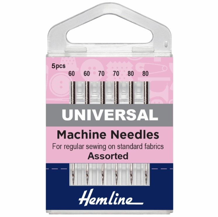 Universal Sewing Machine Needles - Light Assortment - Size 60/80