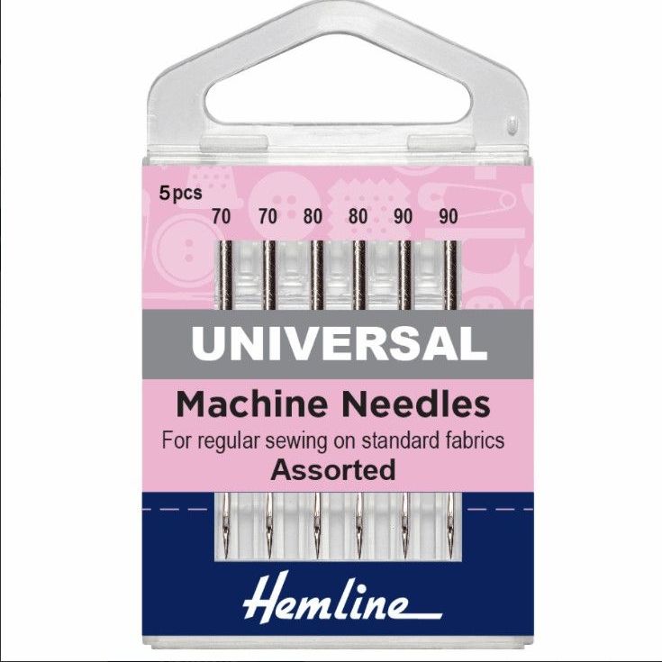 Universal Sewing Machine Needles - Assorted - Size 70/90
