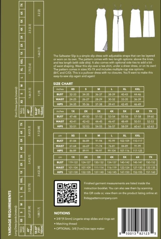 The Saltwater Slip - Friday Pattern Company