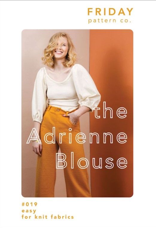 The Adrienne Blouse - Friday Pattern Company