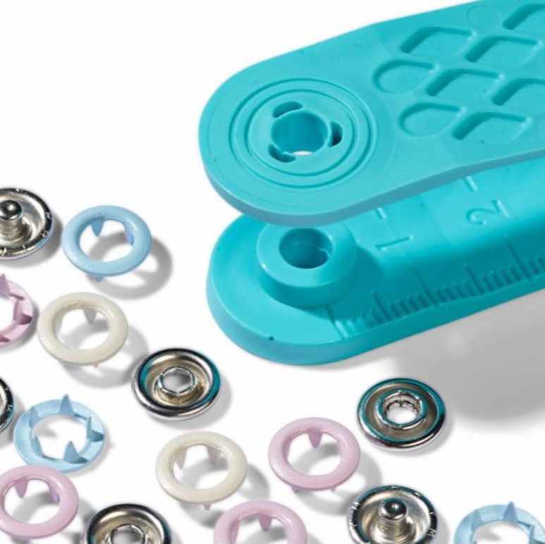 Prym Love Jersey Ring Press Fasteners & Tool - 8mm Pastels