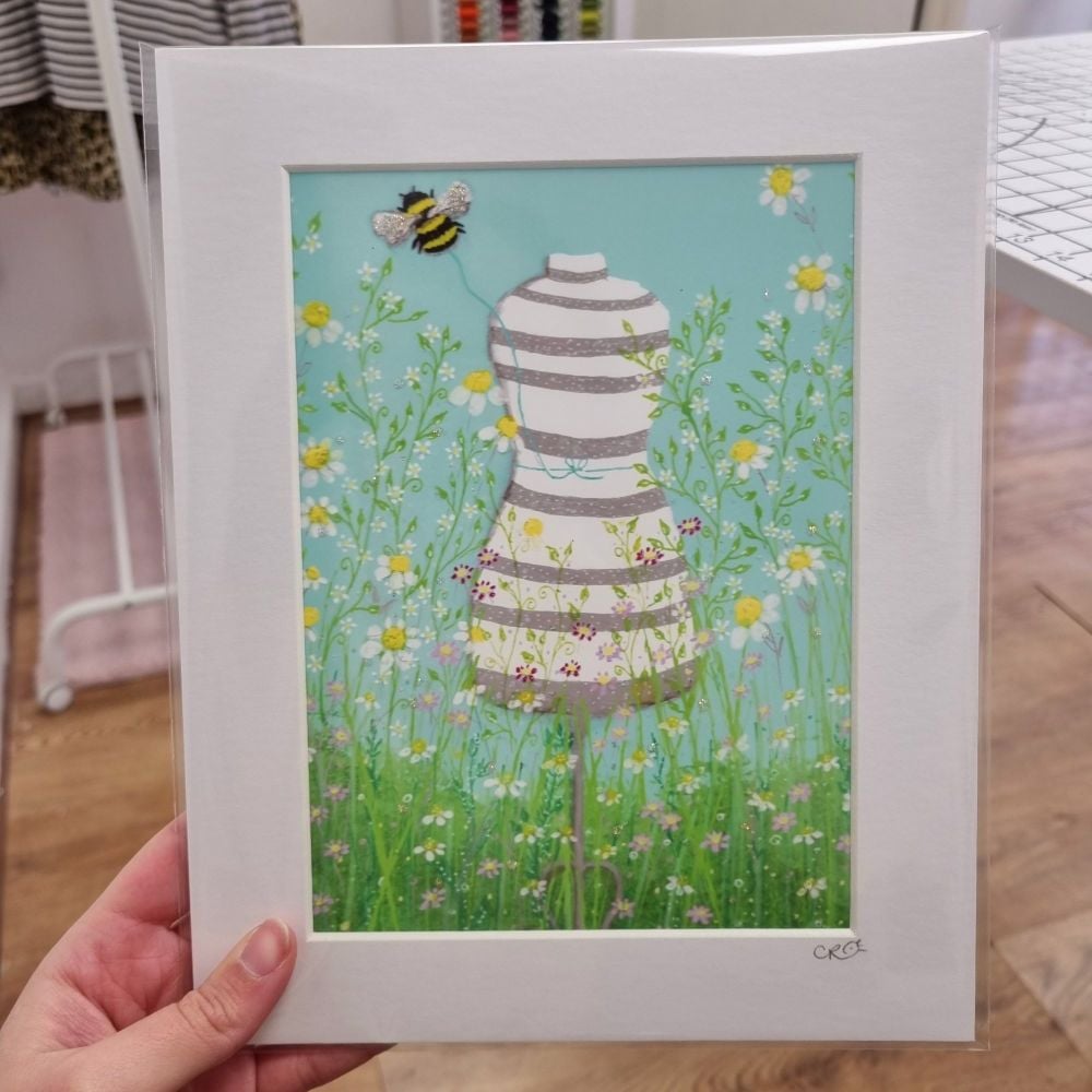 Dressmakers Dream - 10" x 8" Mounted Print by Moorwishes