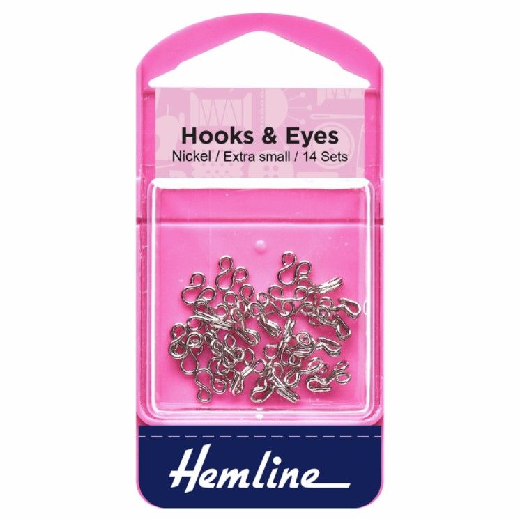 Hooks & Eyes - Silver - Extra Small