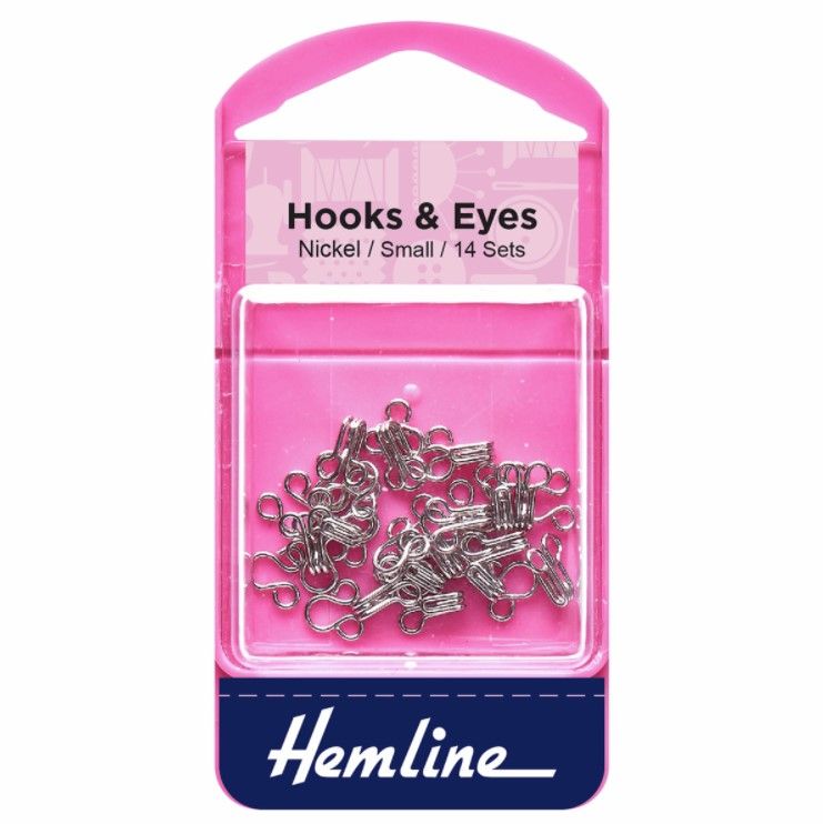 Hooks & Eyes - Silver - Small