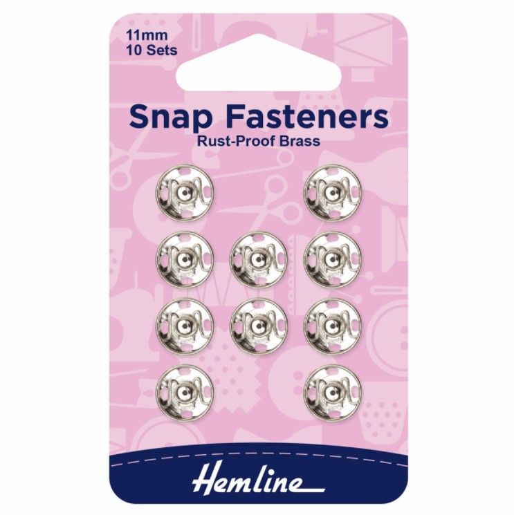 Metal Snap Fasteners - 11mm Silver