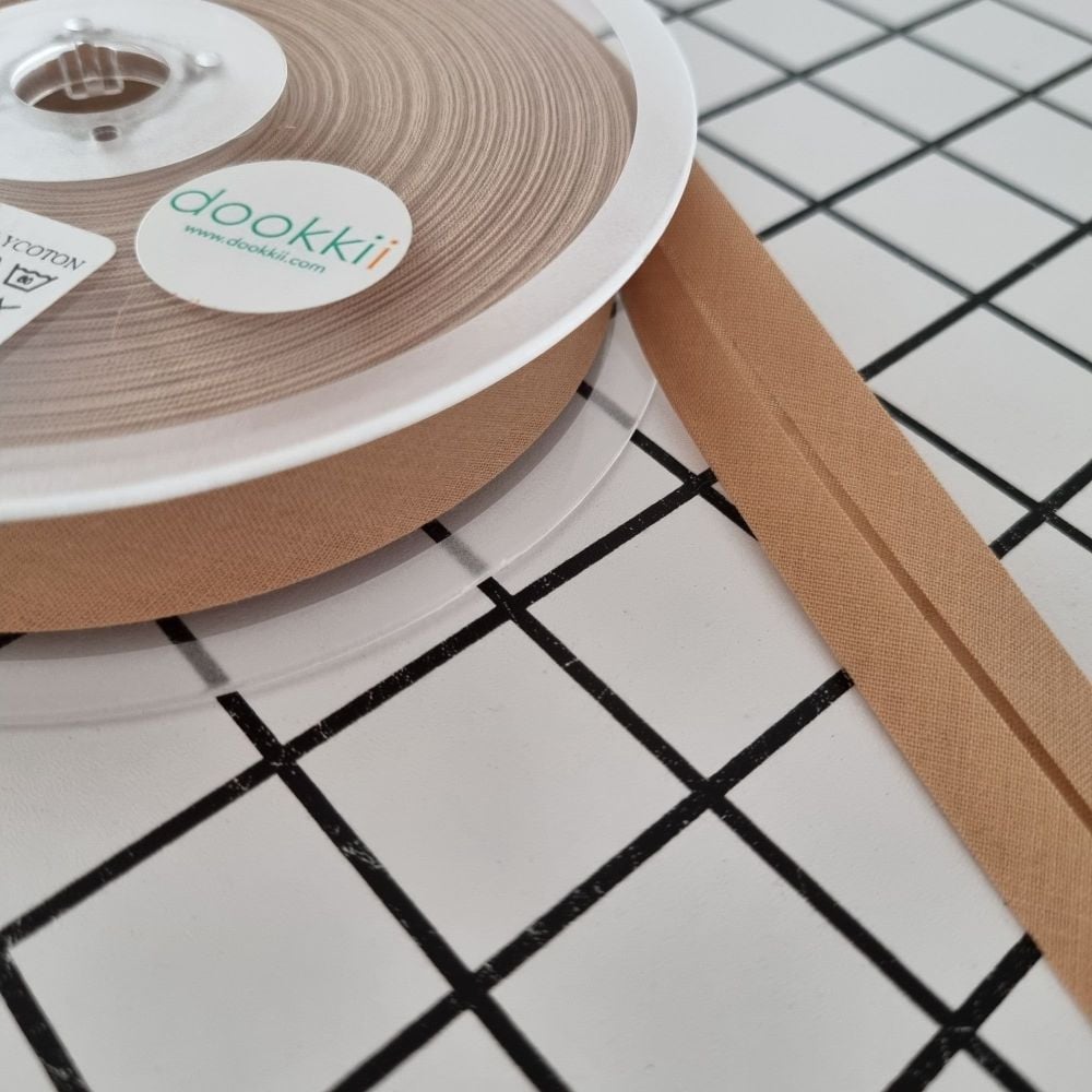 18mm Bias Binding - Beige