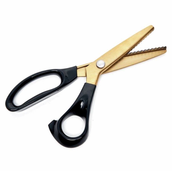 Hemline Black & Gold Pinking Shears