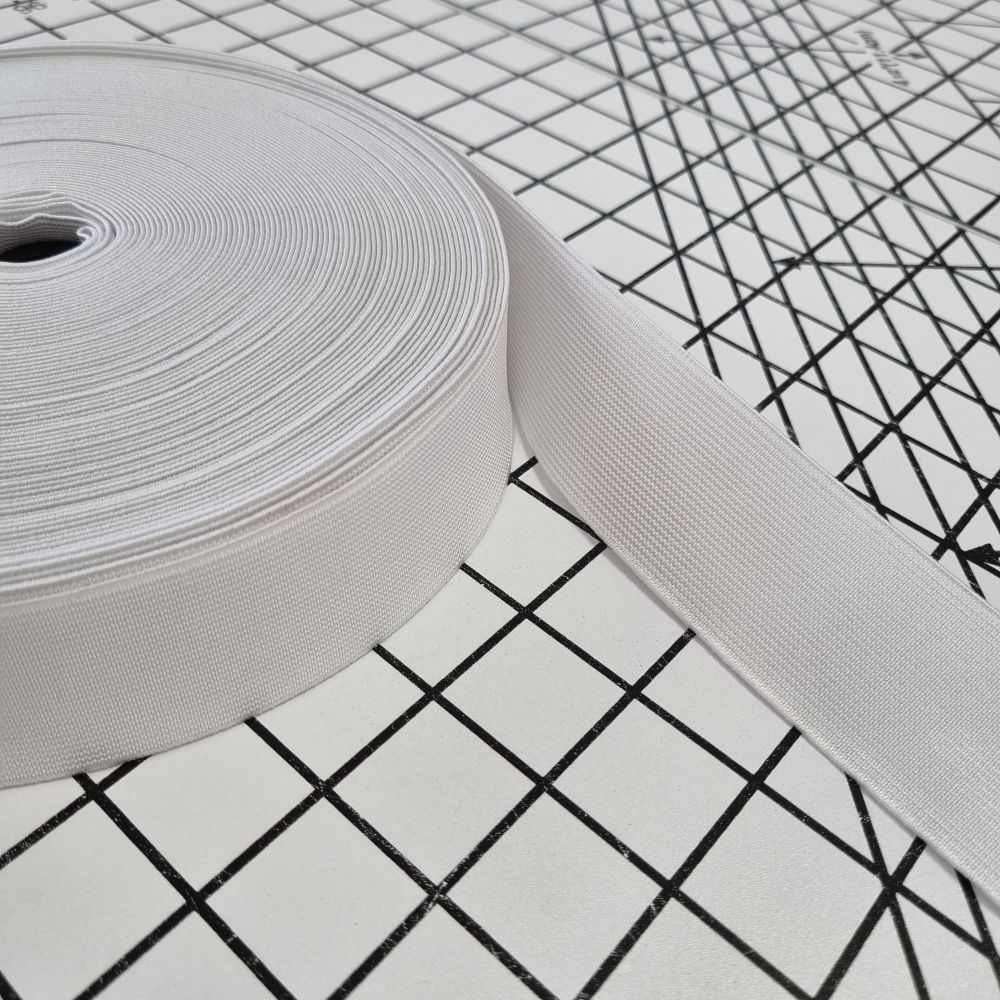 White Elastic - 38mm