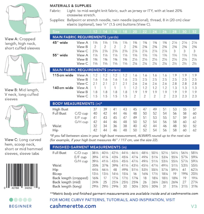 Concord Tshirt - Cashmerette