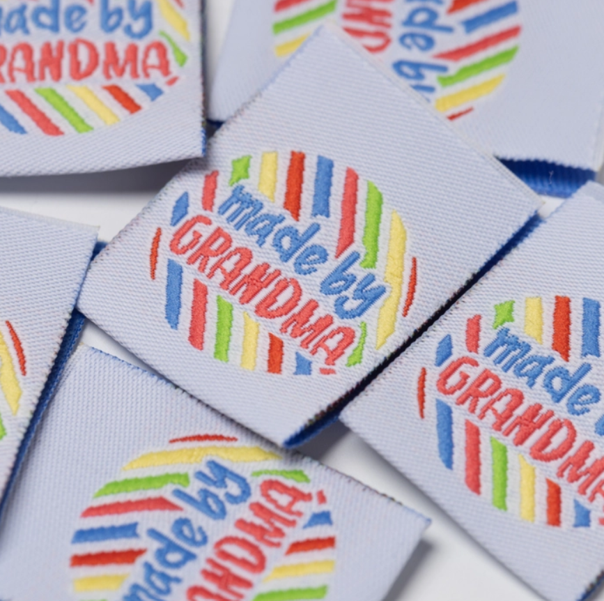 Made By Grandma - Little Rosy Cheeks Woven Labels