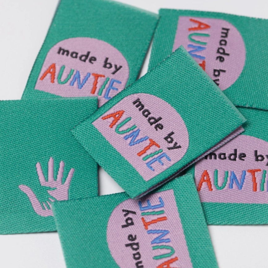 Made by Auntie - Little Rosy Cheeks Woven Labels