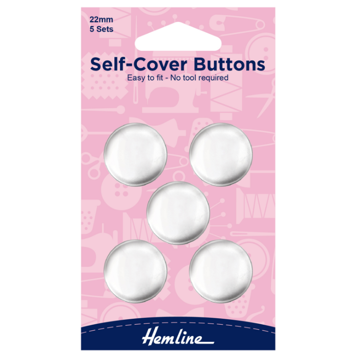 Metal Cover Buttons - 22mm