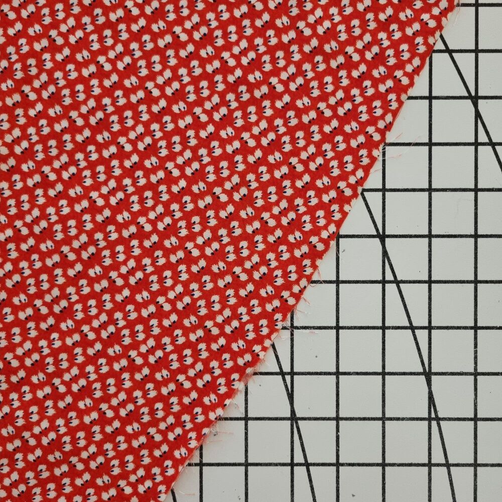 Tiny Leaves Orange - Viscose