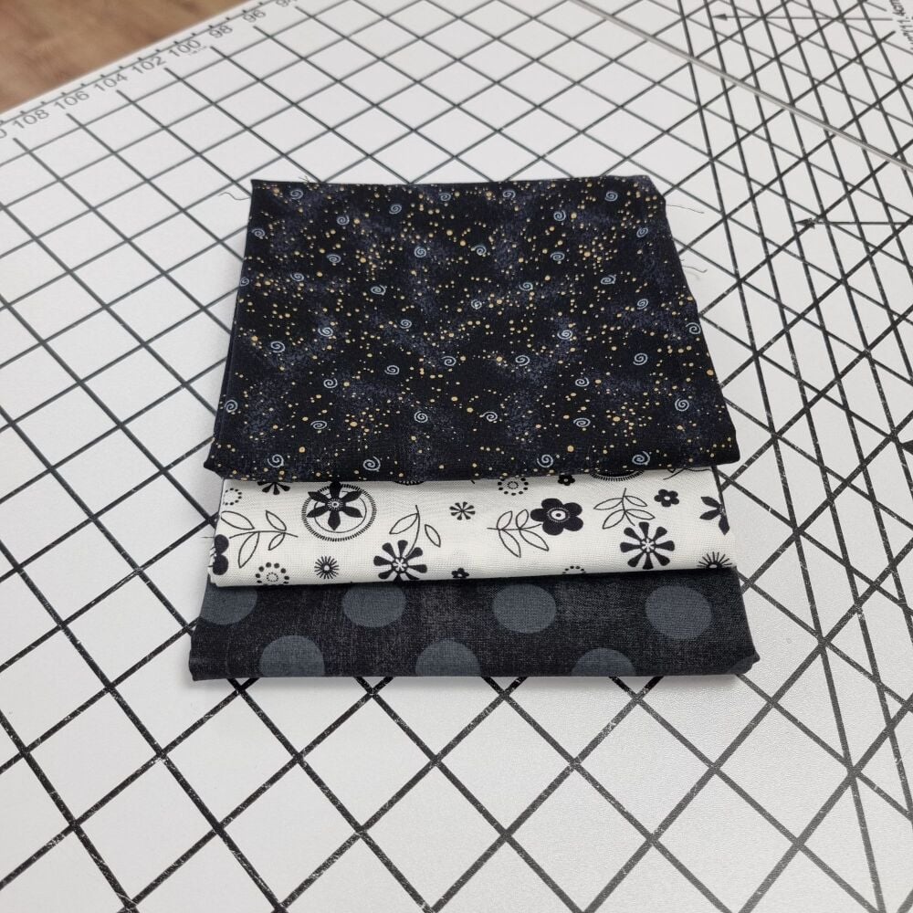 Blacks - 3 x Fat Quarters