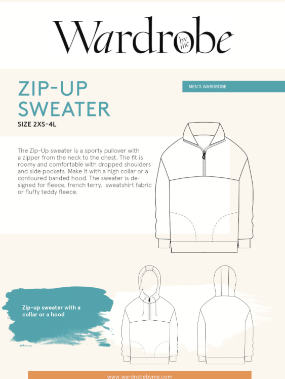 Zip Up Sweater - Wardrobe By Me