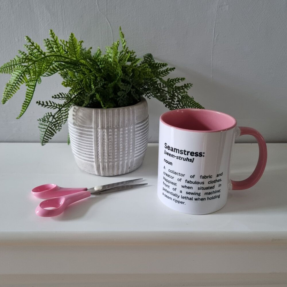 Seamstress - Pink Ceramic Mug