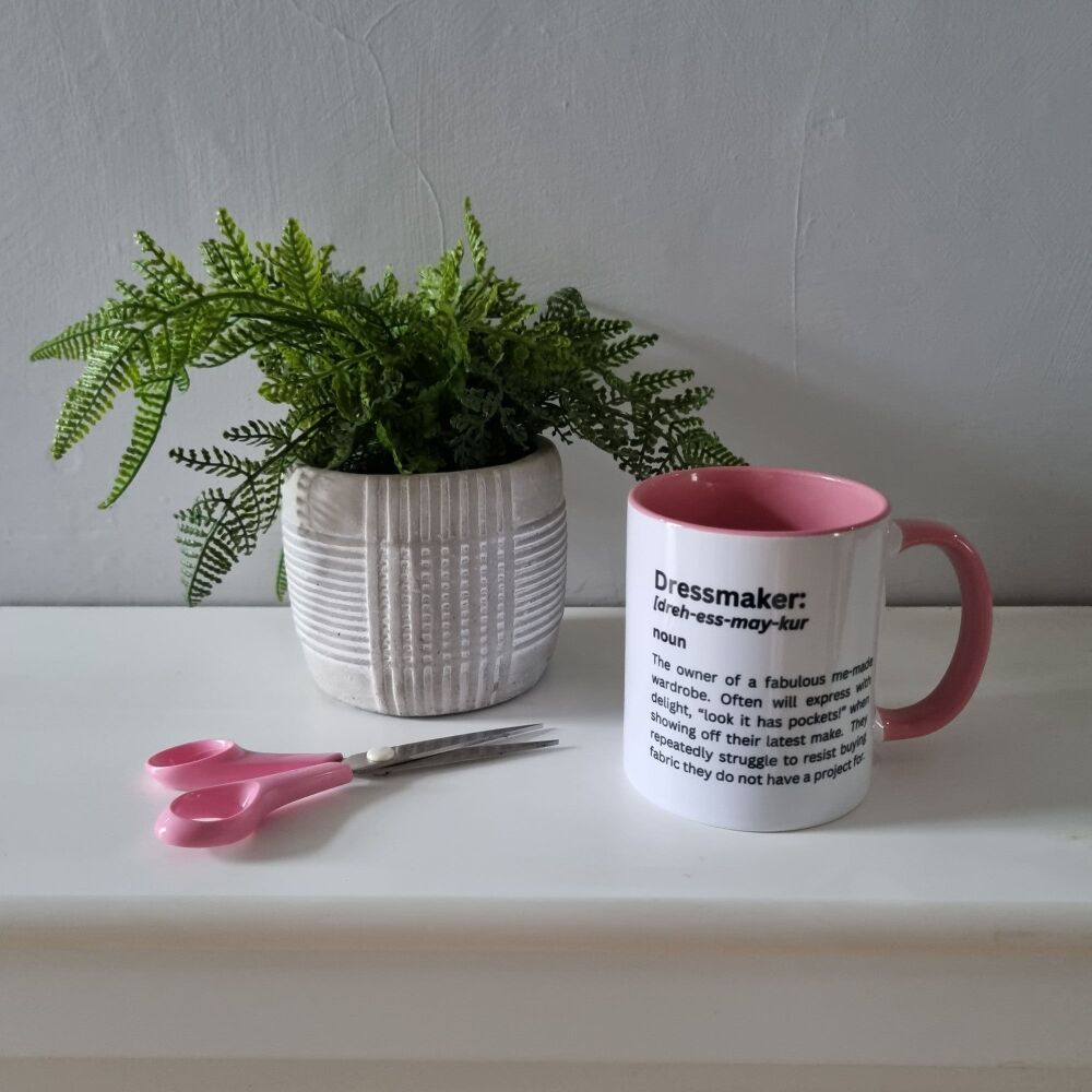 Dressmaker - Pink Ceramic Mug