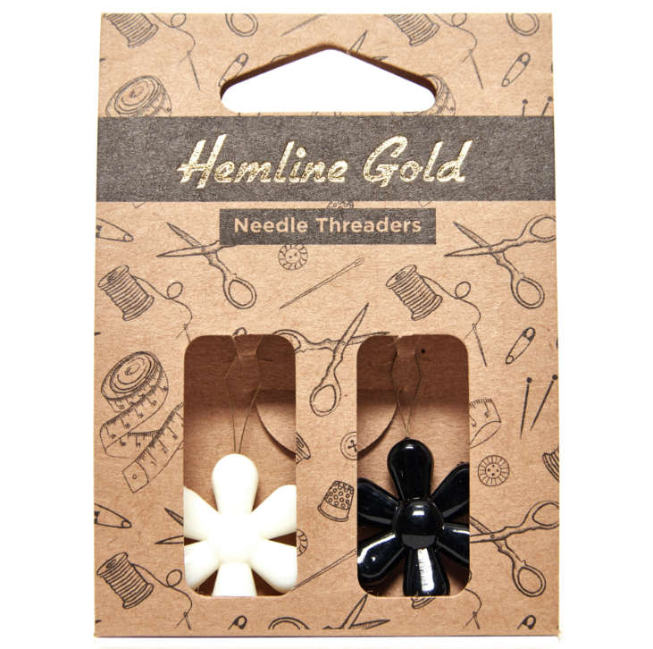 Flower Needle Threaders - Hemline Gold