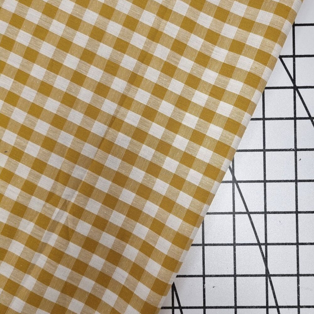 Small Cotton Gingham - Mustard