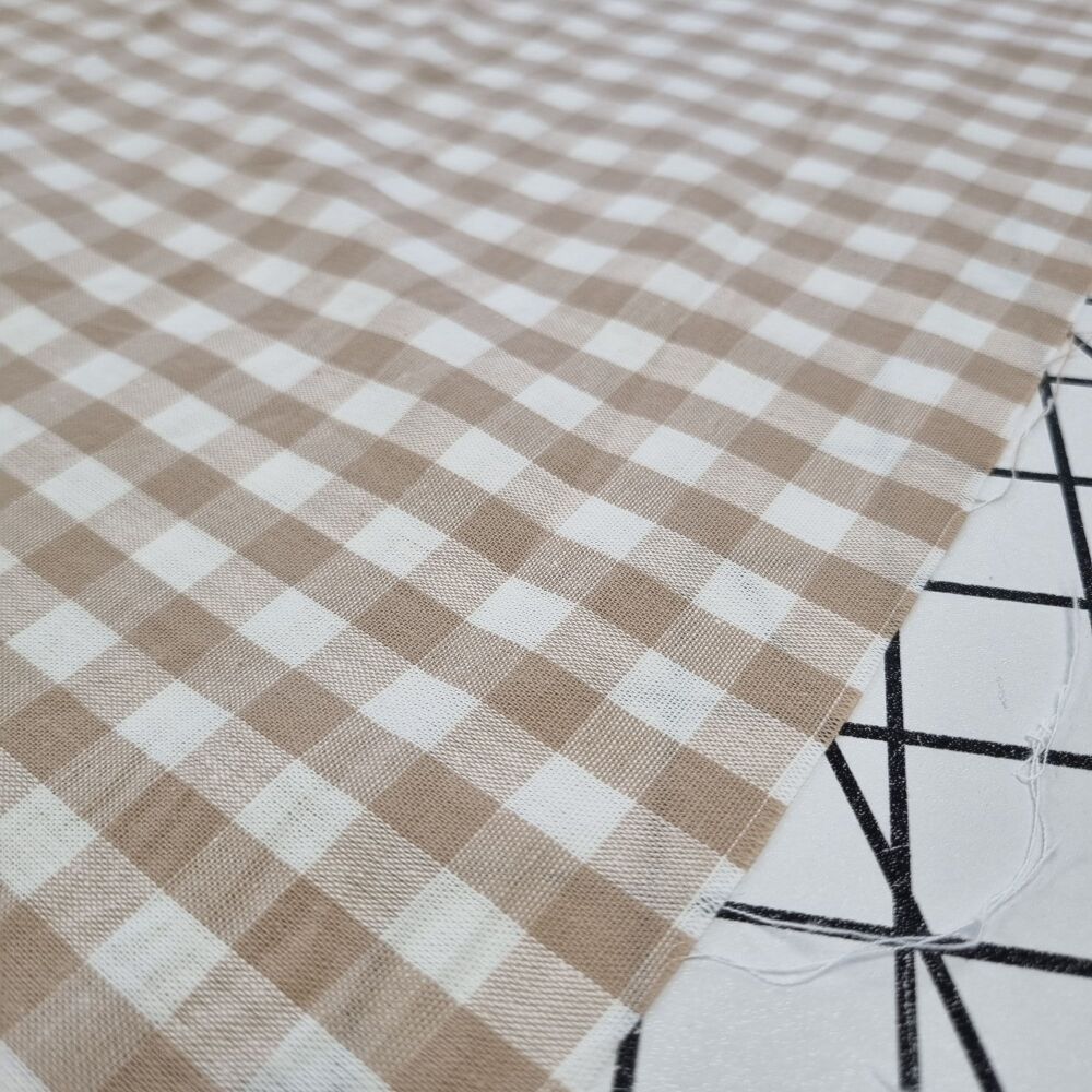 Small Cotton Gingham - Beige