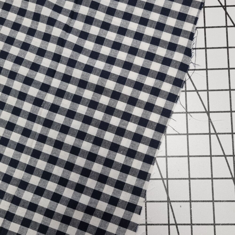 Small Cotton Gingham - Navy