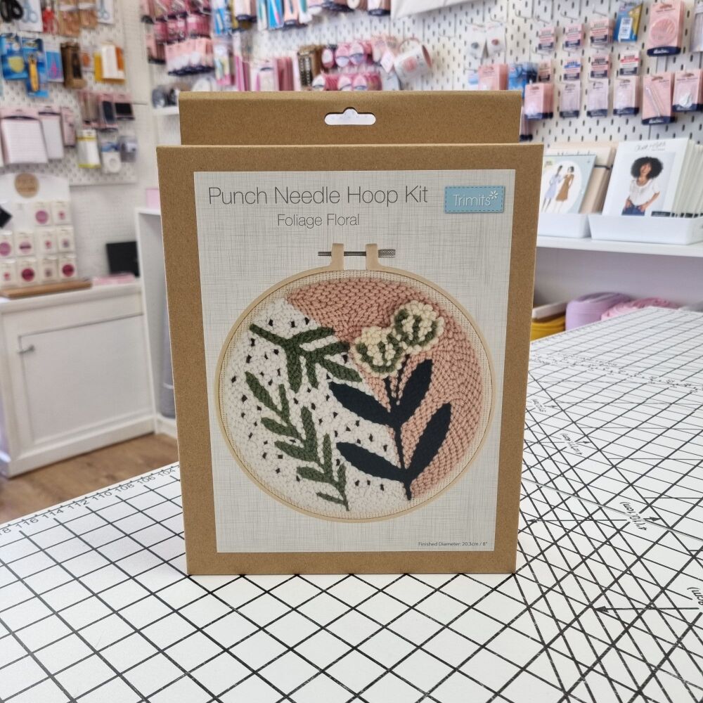 Foliage Florals - Punch Needle Hoop Kit