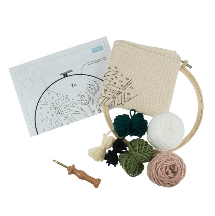 Foliage Florals - Punch Needle Hoop Kit