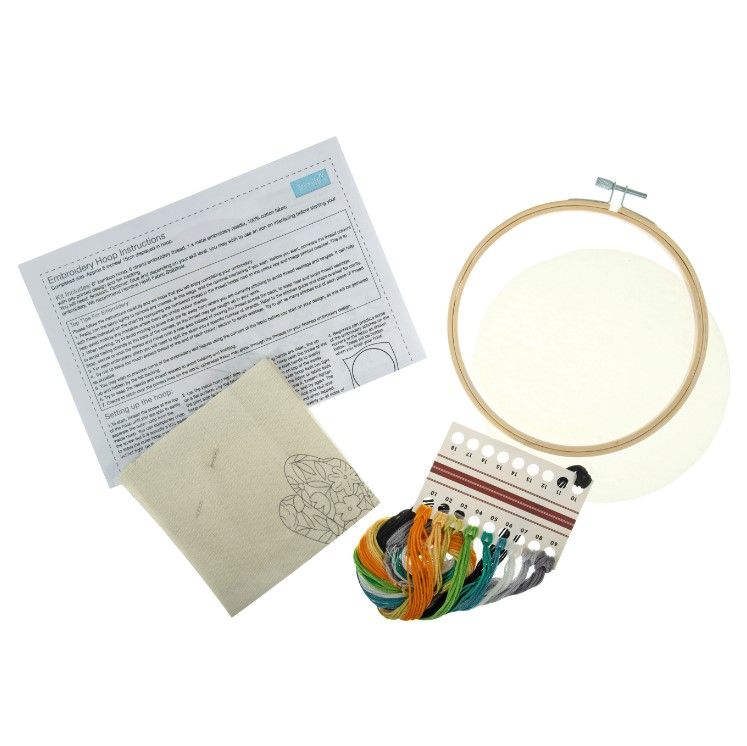 Floral Bee - Embroidery Hoop Kit