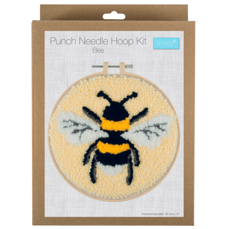 Bee - Punch Needle Hoop Kit