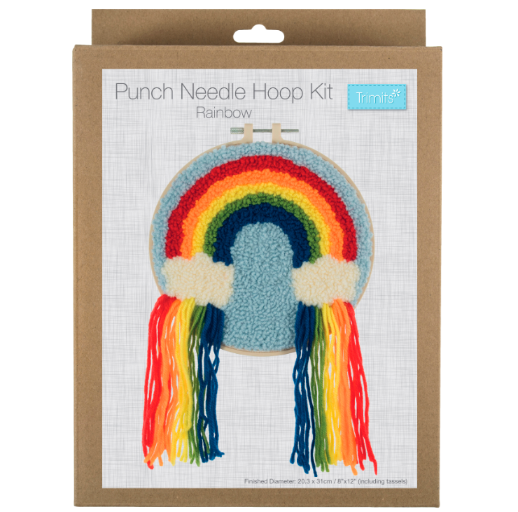 Rainbow - Punch Needle Hoop Kit