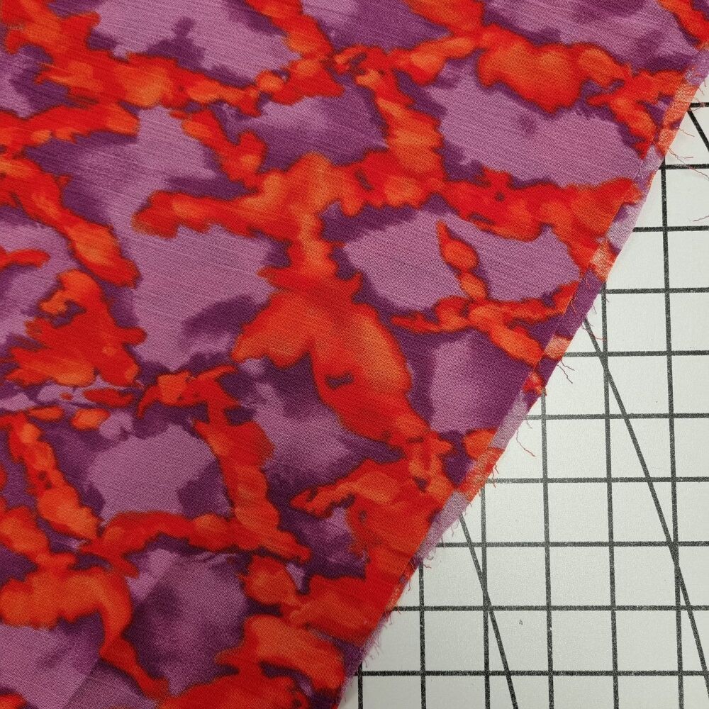 Tie Dye Pink/Orange - Viscose