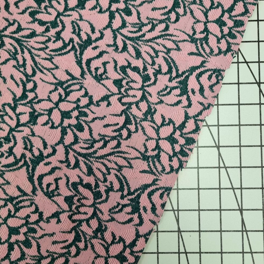 Lena - Pink & Jade Jacquard