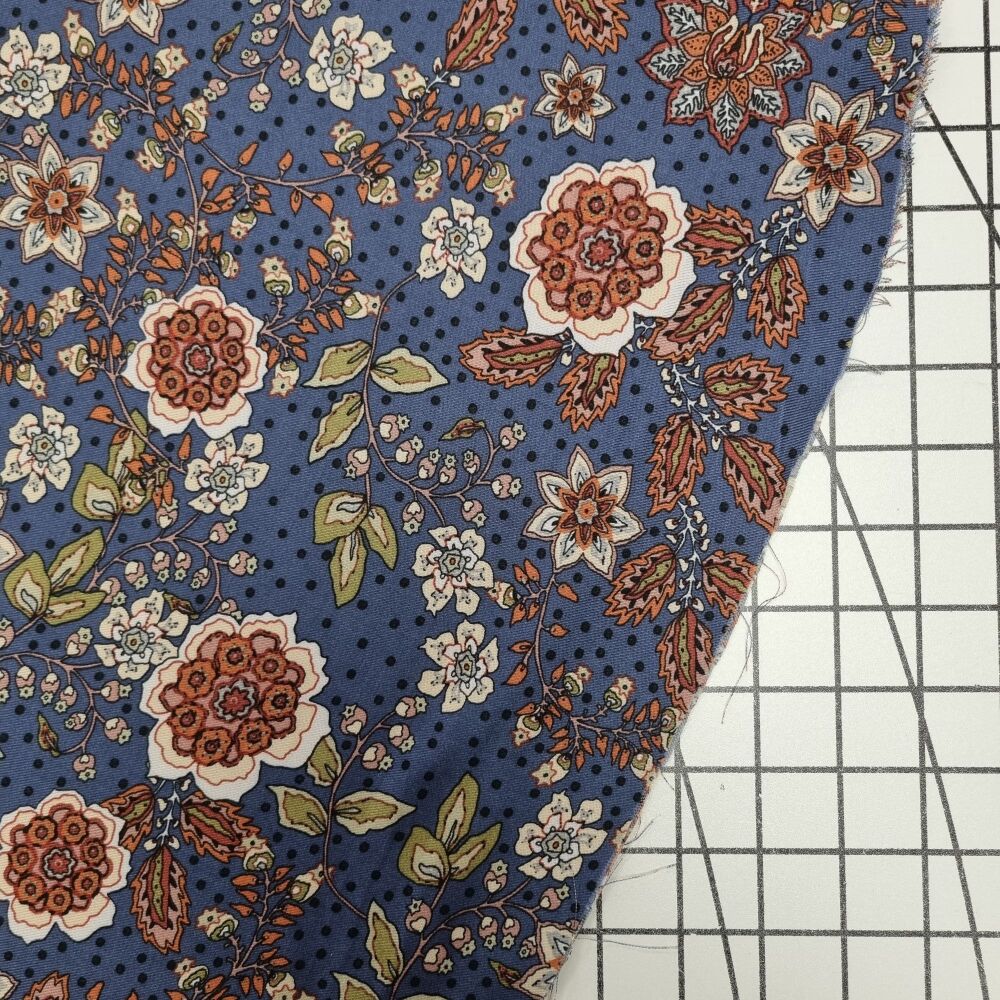 Ava Indigo - Viscose Twill