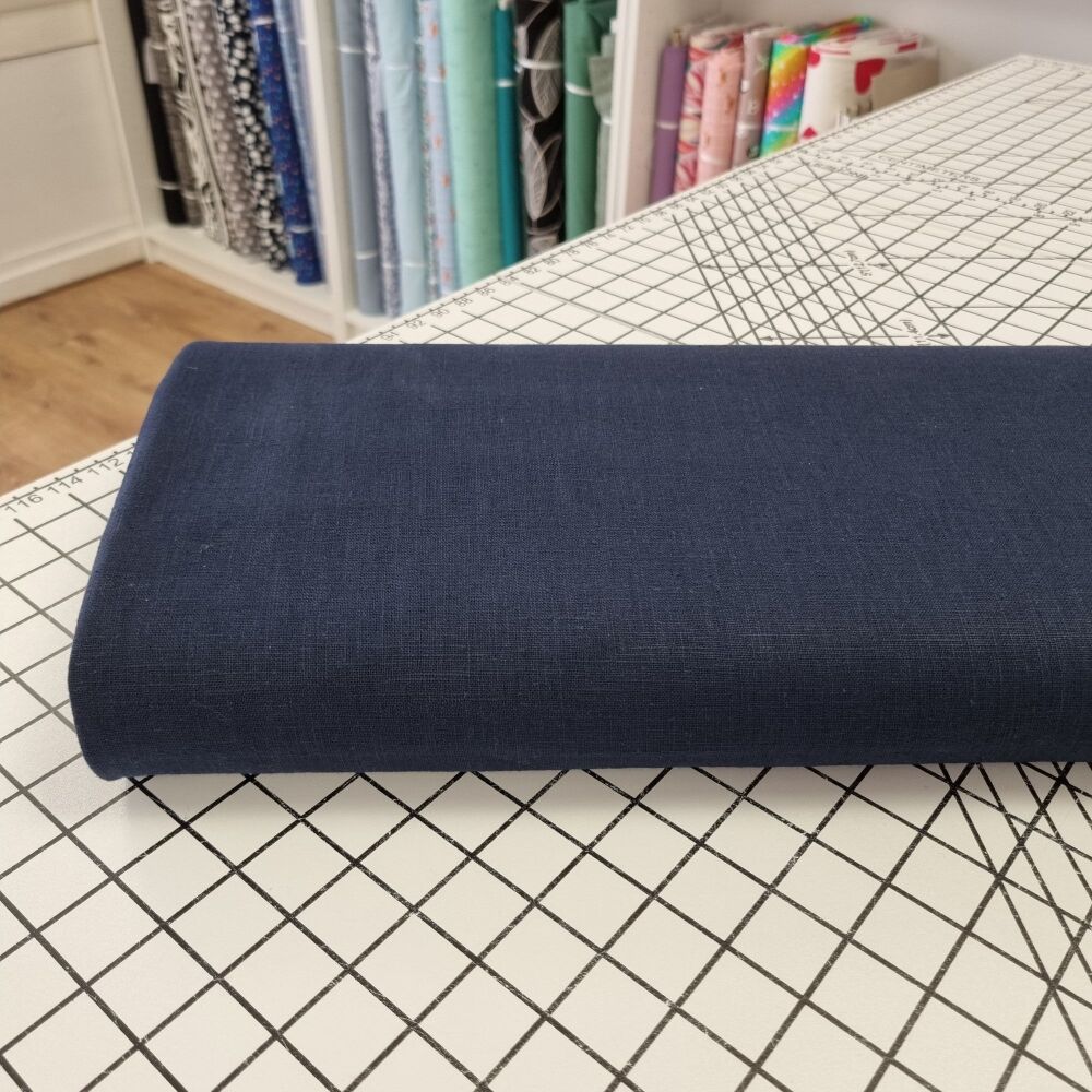 Navy - Enzyme Washed Linen