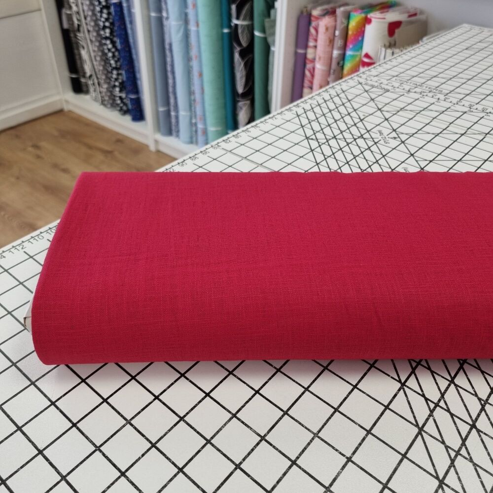 Red - Enzyme Washed Linen